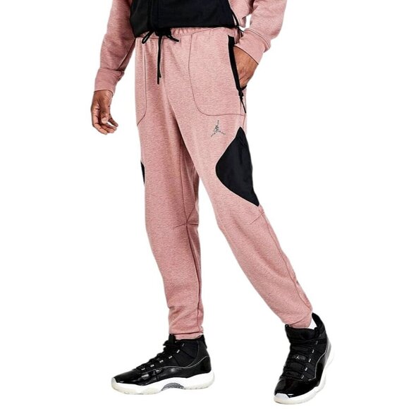 Nike Air Jordan Dri-Fit Fleece Jogger PantsDJ0873-668 Rose Men's Size Large